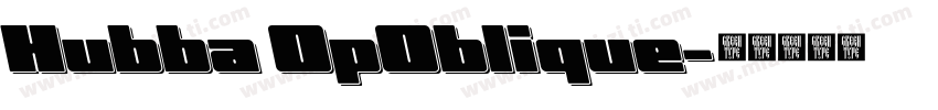 Hubba OpOblique字体转换